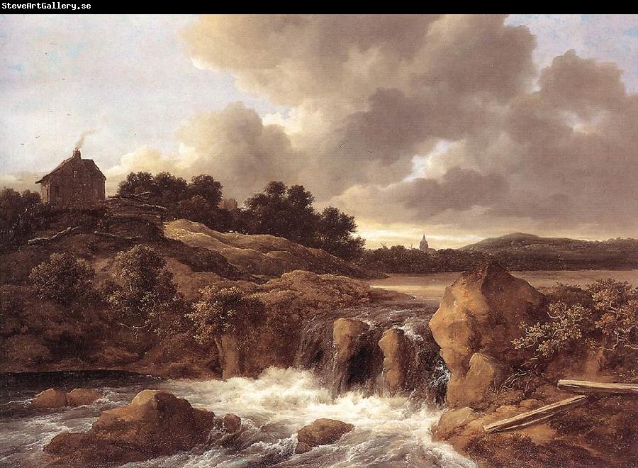 Jacob van Ruisdael Landscape with Waterfall